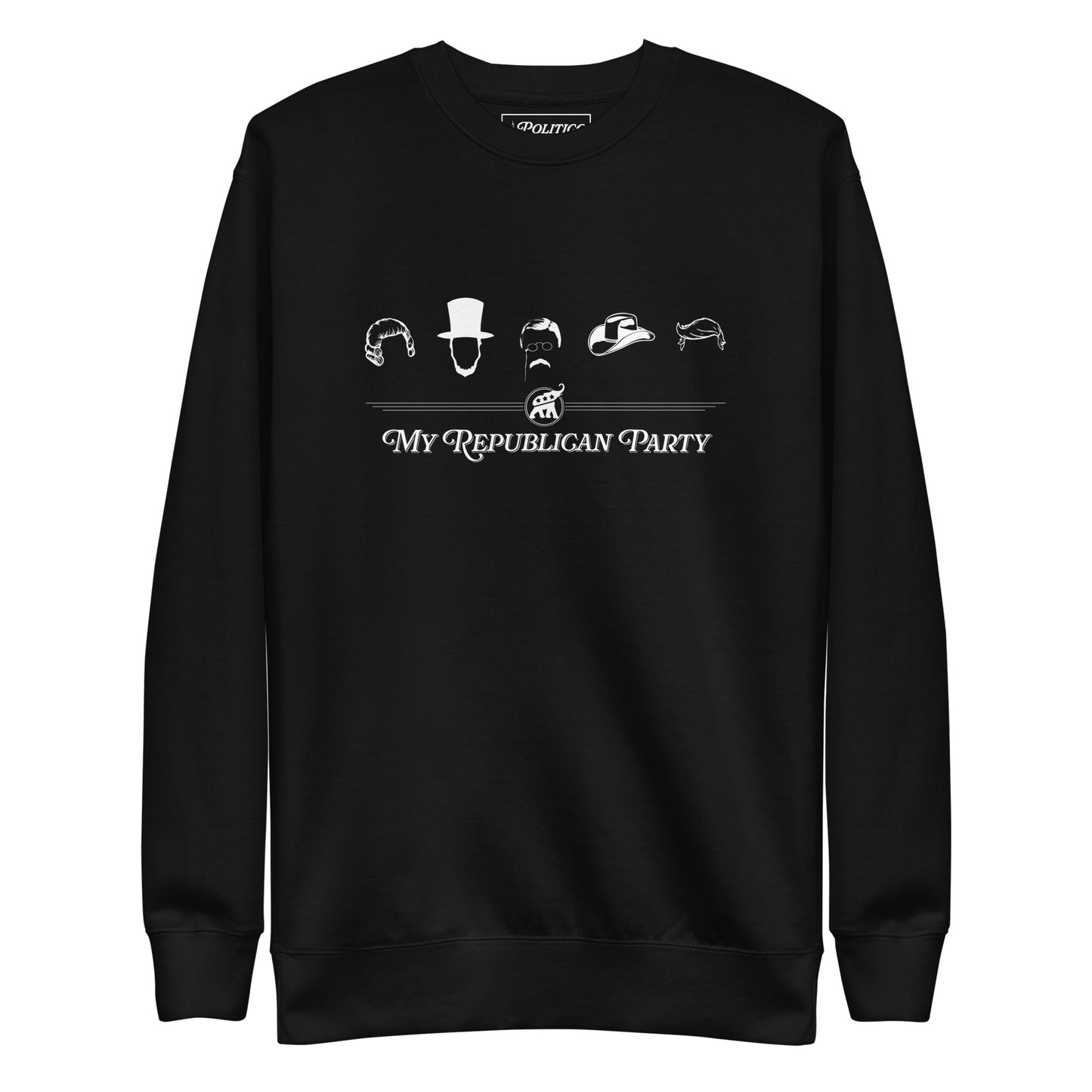 "My Republican Party" Sweatshirt featuring Generations of Leadership, Presidential Silhouettes (Unisex)