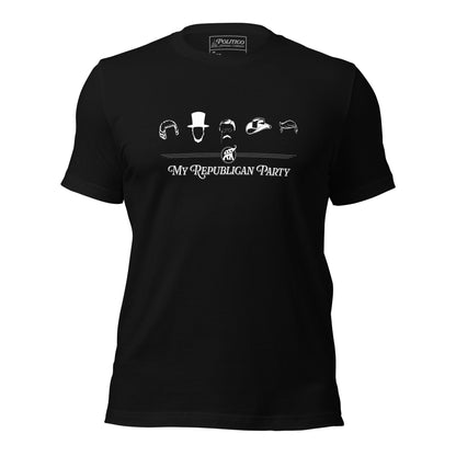 "My Republican Party" T-Shirt featuring Generations of Leadership, Presidential Silhouettes (Unisex)