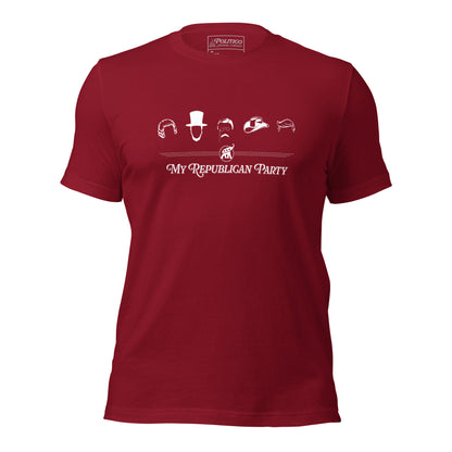 "My Republican Party" T-Shirt featuring Generations of Leadership, Presidential Silhouettes (Unisex)