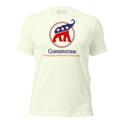 "Conservatism" with Proud Elephant T-Shirt (Unisex)