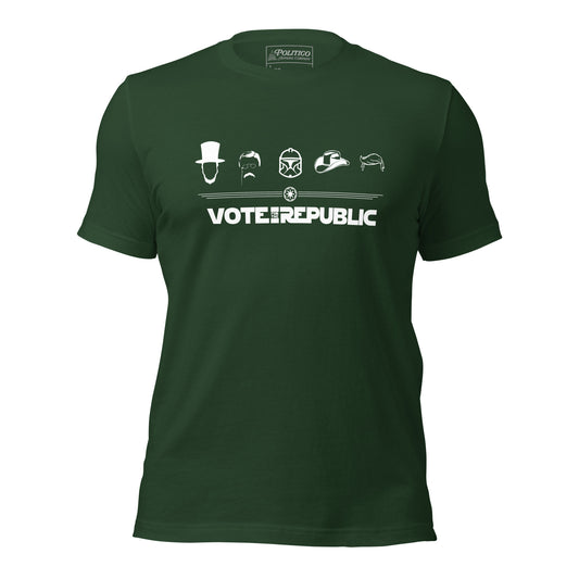 "Vote for the Republic" T-Shirt featuring Republican Presidential Silhouettes