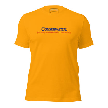 "Conservatism" Values T-Shirt (Unisex)