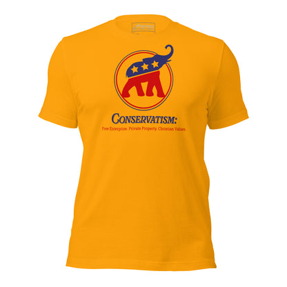 "Conservatism" with Proud Elephant T-Shirt (Unisex)