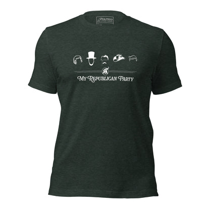 "My Republican Party" T-Shirt featuring Generations of Leadership, Presidential Silhouettes (Unisex)