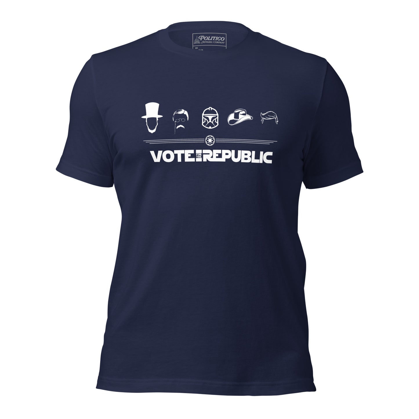 "Vote for the Republic" T-Shirt featuring Republican Presidential Silhouettes