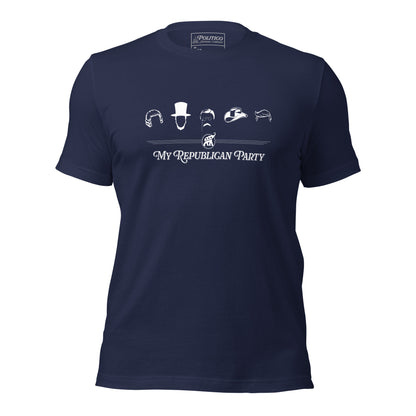 "My Republican Party" T-Shirt featuring Generations of Leadership, Presidential Silhouettes (Unisex)