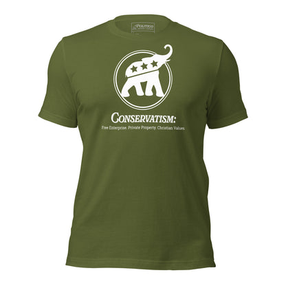 "Conservatism" with Proud Elephant T-Shirt (Unisex)