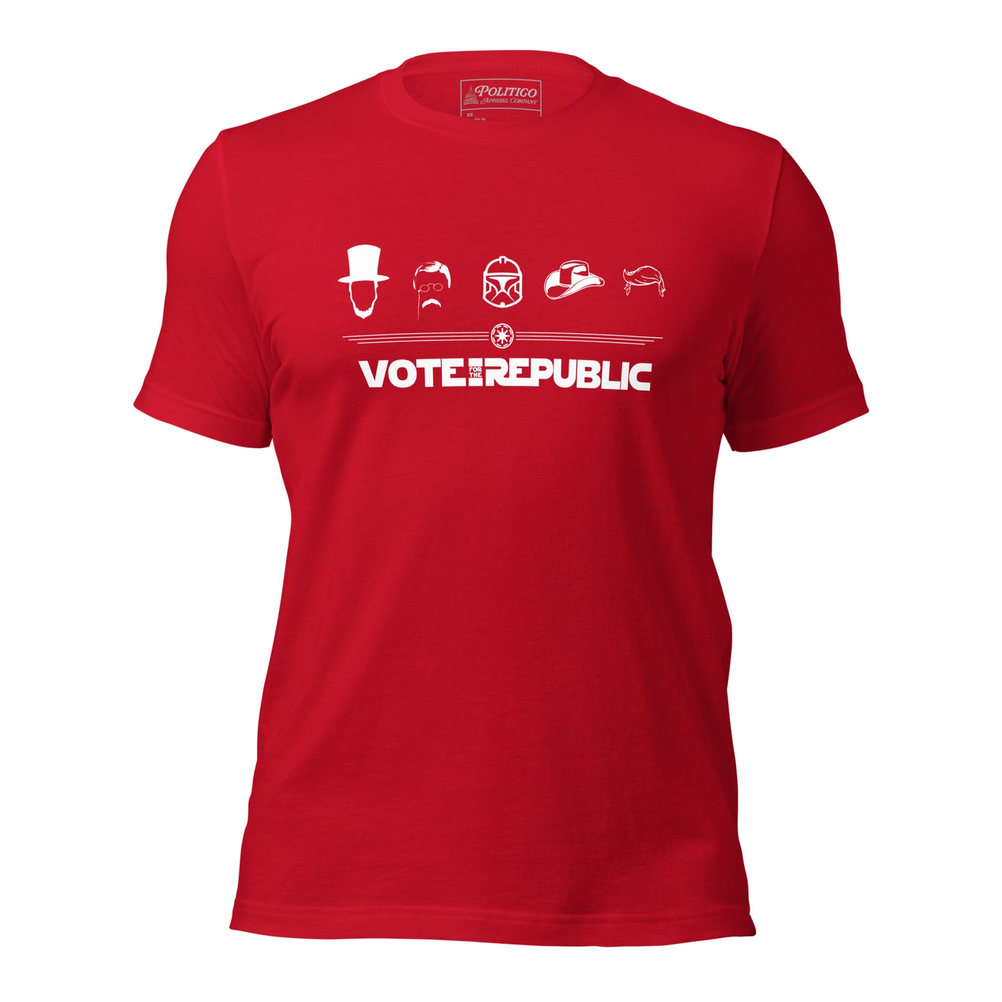 "Vote for the Republic" T-Shirt featuring Republican Presidential Silhouettes