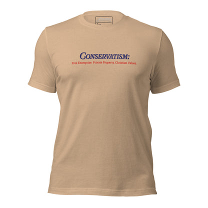 "Conservatism" Values T-Shirt (Unisex)