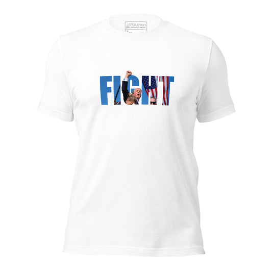 "Fight" Commemorative T-Shirt featuring President Donald Trump with Raised Fist (Unisex)