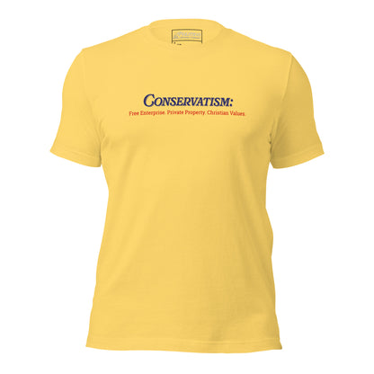 "Conservatism" Values T-Shirt (Unisex)